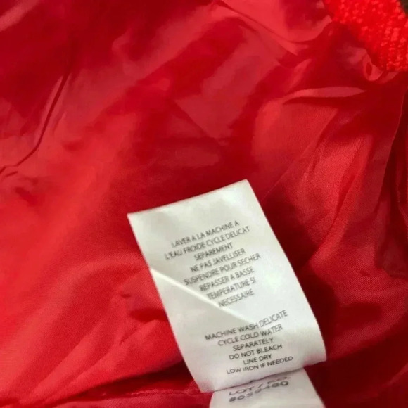 Tribal Jacket Poppy Red Boutique Brand Classic Preppy Lined Button Closure NWT - Picture 6 of 16